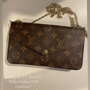 Louis Vuitton Pochette Felicie Monogram Fullset
